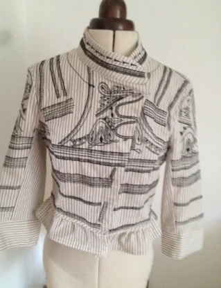 Vintage Steampunk Jacket, Victorian, Poet, Embroidered Jacket by whiteorchiddesigns1 steampunk buy now online