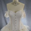 wedding corset, ivory and lace custom made corset by thesecretboutique steampunk buy now online