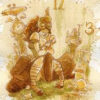 Clockwork Tea Girl Print - various sizes by BrianKesinger steampunk buy now online