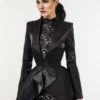 Gia Long coat (in black velvet) by LauraGalic steampunk buy now online