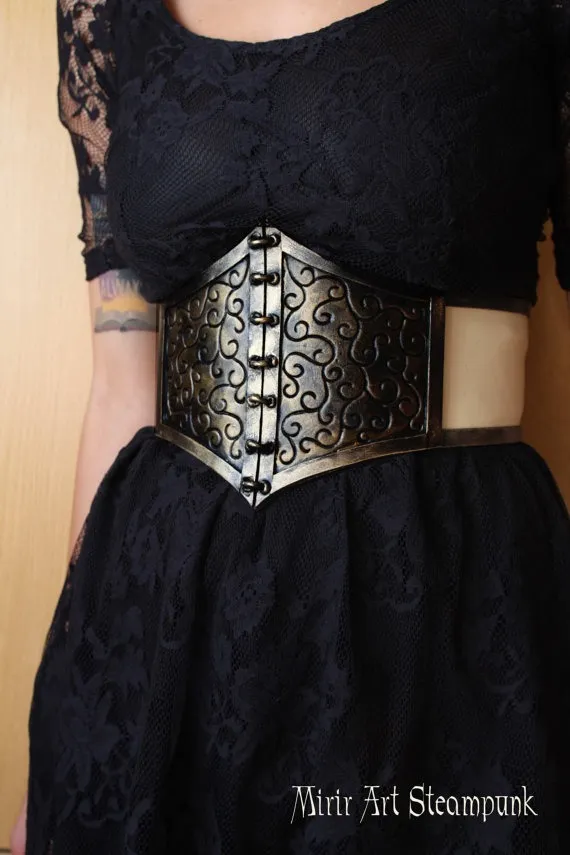 gothic/ steampunk waist belt / underbust corset. armor like, fake metal. steampunk, fantasy, gothic, post apocalyptic costume by MirirArtSteampunk steampunk buy now online gothic/ steampunk waist belt / underbust corset. armor like, fake metal. steampunk, fantasy, gothic, post apocalyptic costume by MirirArtSteampunk steampunk buy now online