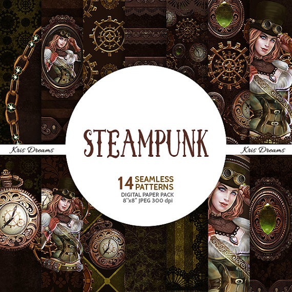 Steampunk Digital Paper Victorian Goth Digital Paper Cosplay Gears Pocketwatch Locket Invitation Seamless Paper by KrisDreams steampunk buy now online Steampunk Digital Paper Victorian Goth Digital Paper Cosplay Gears Pocketwatch Locket Invitation Seamless Paper by KrisDreams steampunk buy now online
