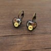 Steampunk heart Earrings, Heart earrings, Watch Earrings, Watch Parts Earrings, antique brass earrings, Lever Back earrings, dangle earrings by NestreJewellery steampunk buy now online
