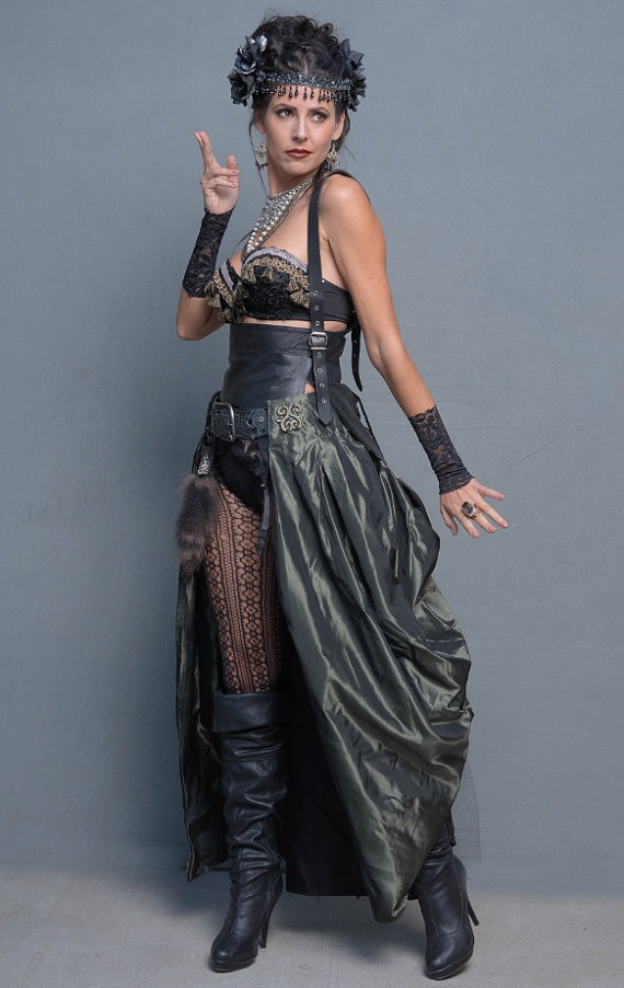 Steampunk Long Formal Greenish Pewter Bustle with Metallic Appliqués,Unique Pewter Bustle,Masquerade,Goth,Renaissance,Pirate Wrench by gypsecouture steampunk buy now online Steampunk Long Formal Greenish Pewter Bustle with Metallic Appliqués,Unique Pewter Bustle,Masquerade,Goth,Renaissance,Pirate Wrench by gypsecouture steampunk buy now online
