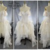 steampunk wedding dress, high low ivory dress is made to measure by thesecretboutique steampunk buy now online