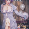 The Hoot Came Down the Chimney "Victoria's Pearls" Full length under bust couture coat one-of-a-kind handmade by Dreaming Vibrations by DreamingVibrations steampunk buy now online