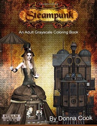 Steampunk:  An Adult Grayscale Coloring Book steampunk buy now online