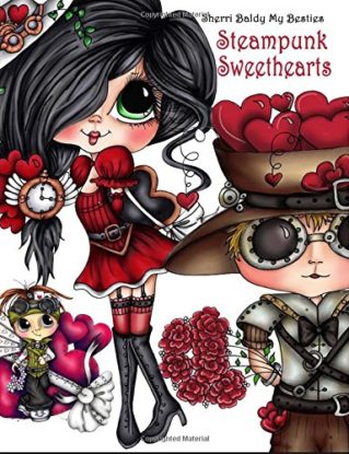 Sherri Baldy Steampunk Sweethearts My Besties Coloring Book steampunk buy now online