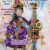 Brooke's Books Sophronia The Steampunk Witchie-poo Ornament INSTANT DOWNLOAD Cross Stitch Chart by BrookesBooksStore steampunk buy now online