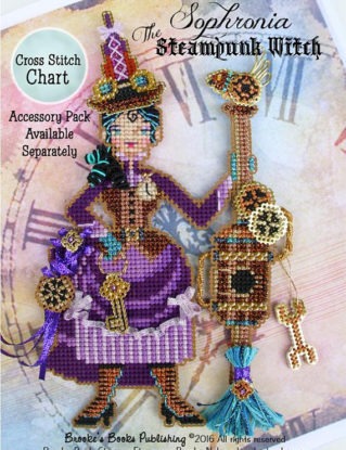 Brooke's Books Sophronia The Steampunk Witchie-poo Ornament INSTANT DOWNLOAD Cross Stitch Chart by BrookesBooksStore steampunk buy now online