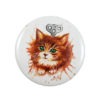 Clockwork (Exploding) Kitten Paprika Magnet: Watercolour Ginger Cat by ClockworkArtShop steampunk buy now online