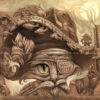Crazy Loco Cat // 11 X 14 Print // Cowboy Cat print // Bandito Cat print // Grumpy Cat Decor // Western cat by JeffHaynieArt steampunk buy now online