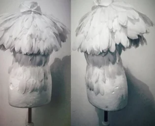 Feather pelerine by pinkabsinthe steampunk buy now online