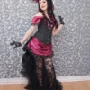 Gothic Victorian Dress | Wine and Roses | Ready to Ship by auralynne steampunk buy now online