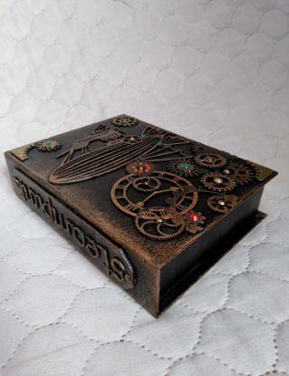 Jewellery box Steampunk /Small casket for jewellery/Memory box by ExclusiveSteampunk steampunk buy now online