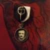 Nevermore: Edgar Allan Poe portrait medal set in hand-cast and hand-painted resin on white & black ribbon w/ Raven Skull / Plague Mask Cameo by TorchandArrow steampunk buy now online