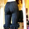 New GHOST IN YOU black bloomers ... Women's Sexy poet ruffles ~ Handmade by You bad Girl fashion ~ Ready to mail ~ black shabby frilly sissy by YouBadGirl steampunk buy now online