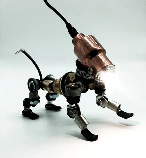 Recycled Metal Artwork Robot Sculptures ETY HACHI Cute Companion Animal Pet Dog Authentic Handmade Gift for Bar Office Shop Home decor by UBUNTHOUSE steampunk buy now online Recycled Metal Artwork Robot Sculptures ETY HACHI Cute Companion Animal Pet Dog Authentic Handmade Gift for Bar Office Shop Home decor by UBUNTHOUSE steampunk buy now online
