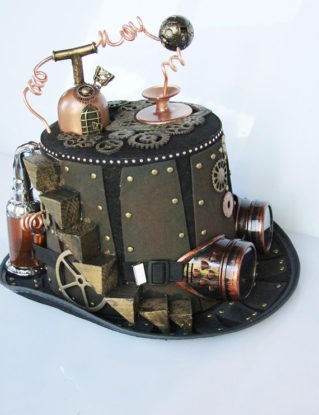 steampunk distillery hat,costume, alternative hat by Tikystore steampunk buy now online
