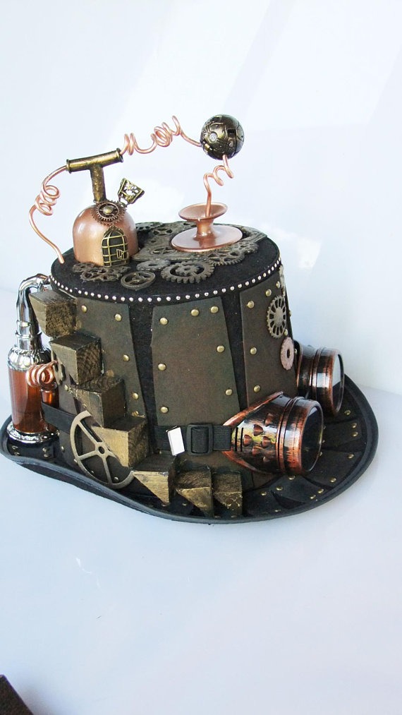 steampunk distillery hat,costume, alternative hat by Tikystore steampunk buy now online steampunk distillery hat,costume, alternative hat by Tikystore steampunk buy now online