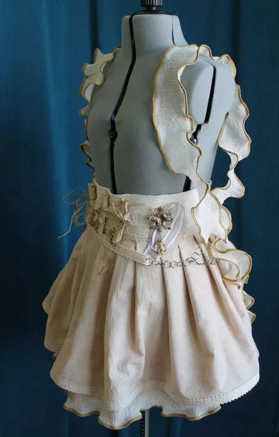 Steampunk Skirt with Hot Air Balloon & Antique Scrolls Mini Bustle xs, s, m, l, xl by VentriloquistCourt steampunk buy now online Steampunk Skirt with Hot Air Balloon & Antique Scrolls Mini Bustle xs, s, m, l, xl by VentriloquistCourt steampunk buy now online