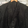 Vintage Men's Black Silk Brocade Evening Jacket Victorian Steampunk Goth Size Large by ScrumpdiddlyDesigns steampunk buy now online