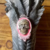 Gothic Day of The Dead Muerto Mexocan Sugar Skull Cameo Brooch Steampunk Cosplay Vintage roses by ImmortalBeloveduk steampunk buy now online