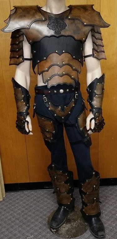 Leather Armor Gothic Full Set by SharpMountainLeather steampunk buy now online