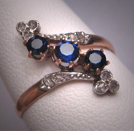 Rare Antique Victorian Platinum 18K Gold Sapphire Rose Diamond Wedding Ring French c.1840 Engagement by AawsombleiJewelry steampunk buy now online Rare Antique Victorian Platinum 18K Gold Sapphire Rose Diamond Wedding Ring French c.1840 Engagement by AawsombleiJewelry steampunk buy now online