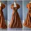 Steampunk dress, copper silk corset dress custom made to your measurements by thesecretboutique steampunk buy now online Steampunk dress, copper silk corset dress custom made to your measurements by thesecretboutique steampunk buy now online