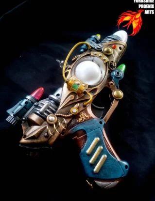 STEAMPUNK Nautilus Ray gun, LED multicoloured lights, sounds, cosplay or display by YorkshirePhoenixArts steampunk buy now online