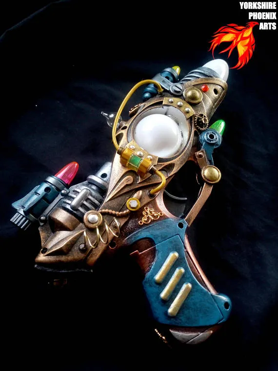 STEAMPUNK Nautilus Ray gun, LED multicoloured lights, sounds, cosplay or display by YorkshirePhoenixArts steampunk buy now online