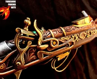 Steampunk, Steampunk gun, Steampunk Pirate Gun, Red Green Lights by YorkshirePhoenixArts steampunk buy now online