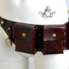 Triple-bag belt with a magnifying glass and a watch by TimmyHog steampunk buy now online