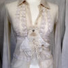 Victorian lace blouse ,mesh ,lace wedding shirt , alternative wedding,repurposed antique laces, Renaissance,vintage inspired beautiful shirt by RAWRAGSbyPK steampunk buy now online