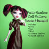 Victorian Steampunk doll clothes sewing pattern for Petite Slimline girls: High, Ever After, Monster, Dal, Obitsu, Super Hero by DGRequiem steampunk buy now online
