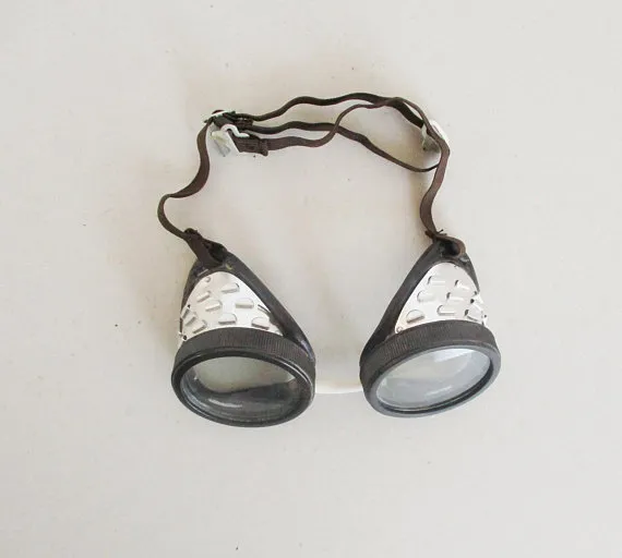 Vintage Goggles, Riding Glasses, Trending Biker Goggles, Authentic Russian Safety Glasses, Industrial Steampunk, Soviet Russian by MerilinsRetro steampunk buy now online