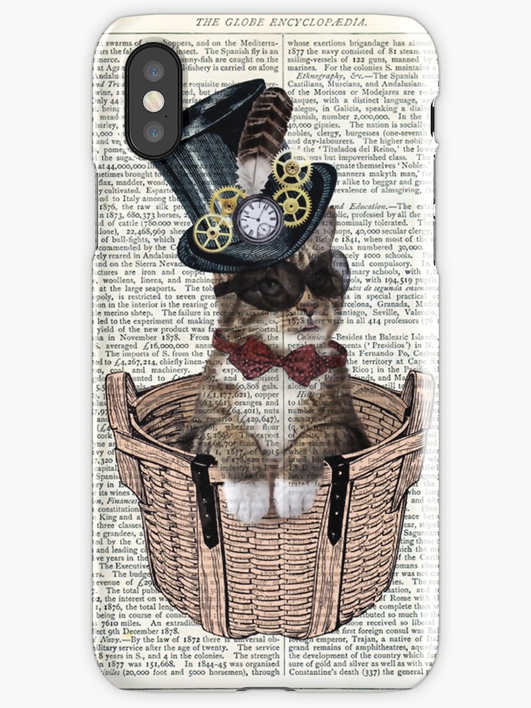 Vintage Steampunk Cat Iphone Case steampunk buy now online