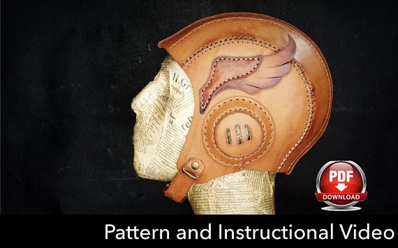 Aviator Cap Pattern - Halloween DIY - Pdf Download by SteampunkMasks steampunk buy now online