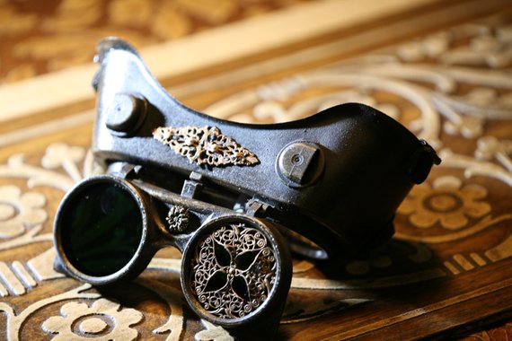 Burning Man Goggles Steampunk Glasses Steampunk Goggles Welding Goggles Festival Cosplay Halloween party accessories by EarlyBrightMelange steampunk buy now online