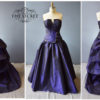 gothic wedding gown, purple alternative wedding dress by thesecretboutique steampunk buy now online