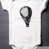 Hot Air Balloon Baby Bodysuit - ONESIES® - Baby Shower Gifts - Victorian - Baby Clothes - Steampunk - Onesie by MicroThreads steampunk buy now online