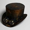Modern Set of Steampunk Men Top Hat with Goggles Wedding Victorian Mens Hats Womens Tophat Steam Punk Cosplay Personalized Gothic Adult Hat by SteampunkHatMaker steampunk buy now online