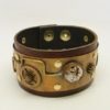 SALE...Steampunk leather cuff bracelet. by slotzkin steampunk buy now online