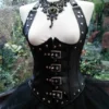Small size Leather look underbust buckled studded steampunk victorian corset dress goth day of the dead tutu skirt separate to the corset by steampunkageboho steampunk buy now online Small size Leather look underbust buckled studded steampunk victorian corset dress goth day of the dead tutu skirt separate to the corset by steampunkageboho steampunk buy now online