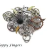 Steampunk brooch pin Dragon brooch Steampunk jewelry Dragon jewelry Cogs and Gears Steampunk Hat Pin Hat Adornment Tie Tack Pins by HappyFingersJewelry steampunk buy now online