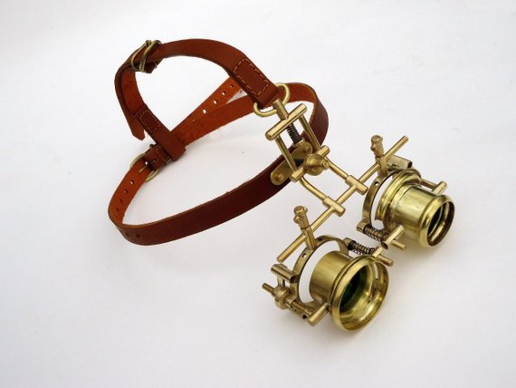 Steampunk goggles "Elzello" by Thousandformed steampunk buy now online