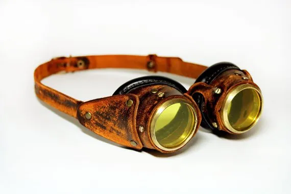 Steampunk goggles "Heat" by Thousandformed steampunk buy now online