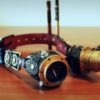 Steampunk goggles with leather belt and cogs by ProgettoSteam steampunk buy now online