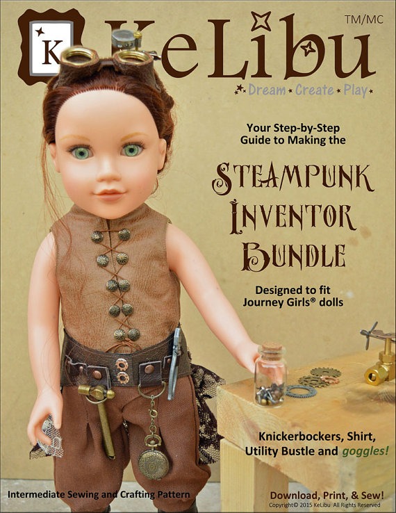 Steampunk Inventor Bundlefor 18 Inch Journey Girls Dolls - PDF by kelibudesign steampunk buy now online